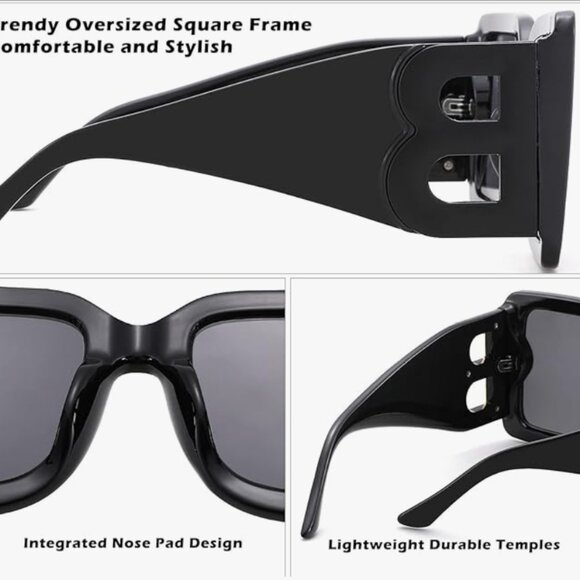 ?Back in Stock!! Trendy 2024 Oversized Square Sunglasses The 5 Sunglasses Trends 2024 You Need to Know | Who What Wear main image 4